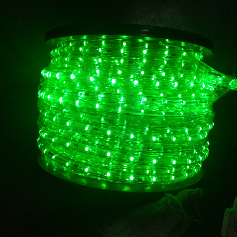 VERTICAL GREEN 2WIRES LED ROPE LIGHT