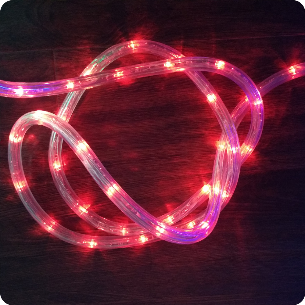 Chasing yellow with red 10m led rope light