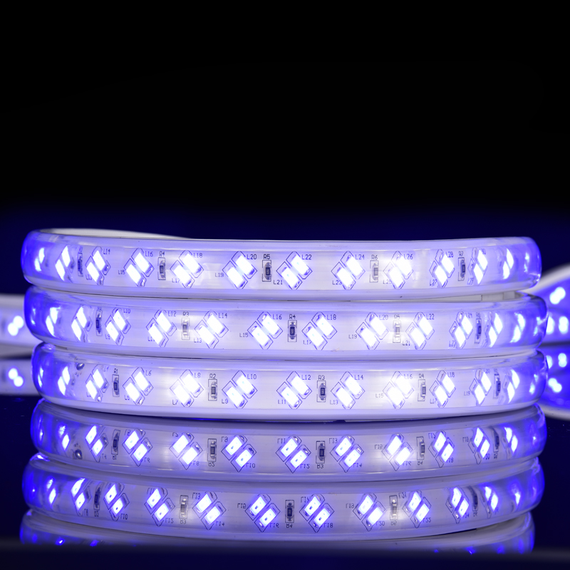 BEVEL DOUBLE ROWS 5730 120L 12mm BLUE LED STRIP LIGHT