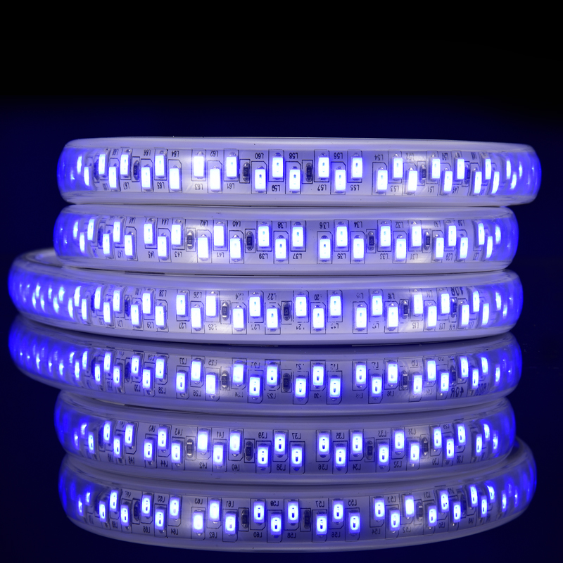 CROSS DOUBLE ROWS 5730 120L 12mm BLUE LED STRIP LIGHT
