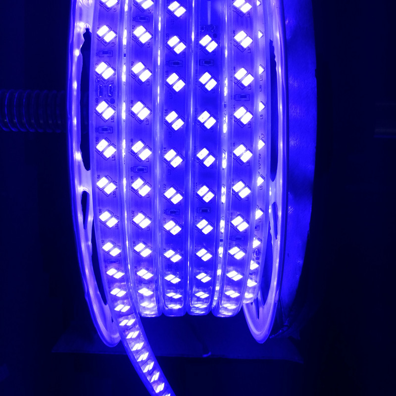 BEVEL DOUBLE ROWS 5730 120L 12mm BLUE LED STRIP LIGHT